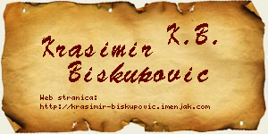 Krasimir Biskupović vizit kartica